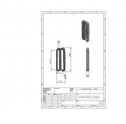 GANCHO GS30 COM TRAVA - 30MM